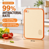 Thick Plastic Cutting Board Double Sided Non Slip Kitchen Chopping Board