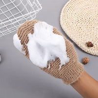 Jute Exfoliating Cleaning Gloves Bath Scrub Mitt