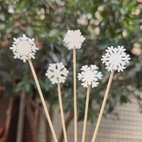 50pcs Bamboo Fruit Picks Decorative Party Toothpicks
