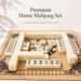 Melamine Mahjong Tiles Set – Ivory & Jade Style 144PCS Wholesale Game Set
