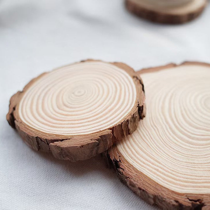 Pine Wood Candle Coaster