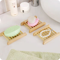 Natural Wooden Soap Dish | Drainage Soap Holder Tray for Handmade Bar Soap & Bathroom