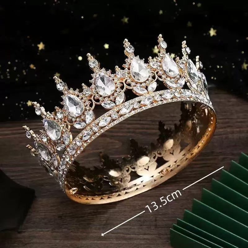 Crystal Crown Cake Topper and Decorative Ornament