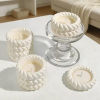 Handcrafted Jute Geometric Scented Candle