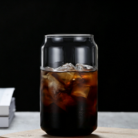 Hand Blown Borosilicate Glass Tea Cup – Single Wall Clear Teacup for Home & Café Use