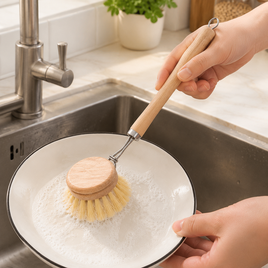 Natural Loofah & Sisal Kitchen Cleaning Brush