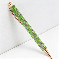Bling Bling Rhinestone Retractable Ballpoint Pen – Luxury Metal Gift Pen for Office, School & Wedding
