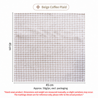Check Cotton Napkin, Square Table Linen Placemat & Dinner Napkin