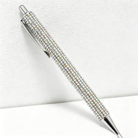 Bling Bling Rhinestone Retractable Ballpoint Pen – Luxury Metal Gift Pen for Office, School & Wedding