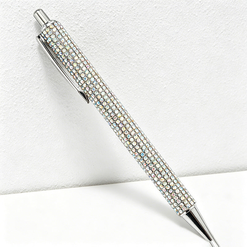 Bling Bling Rhinestone Retractable Ballpoint Pen – Luxury Metal Gift Pen for Office, School & Wedding