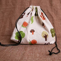 Cotton Linen Lunch Bag Storage Tote