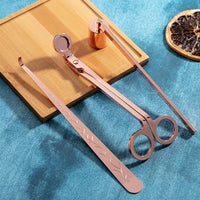 3 Piece Candle Care Set Wick Trimmer Snuffer and Lighter