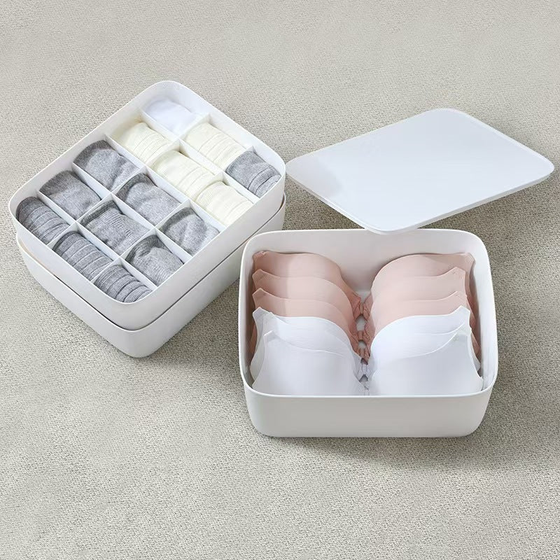 Plastic Underwear Storage Box Drawer Organizer