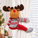 Christmas Plush Curtain Tiebacks Santa Snowman Reindeer Window Decoration