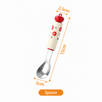 Cute Cartoon Handle Kitchen Utensils Spoon Potato Masher and Strainer