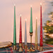 35cm Snowflake Taper Candle – Set of 2