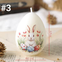 Easter Egg Scented Candle with Animal Print