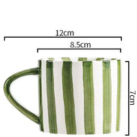 Minimalist European Striped Ceramic Mug