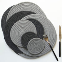Japanese Cotton Rope Placemat, Round Oval Trivet and Coaster