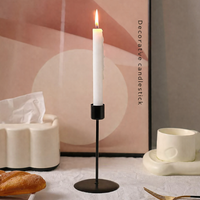 Luxe Iron Candleholder Set for Dining Table Decoration