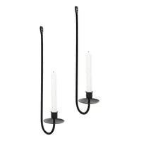 Minimalist Wall Mounted L Shape Iron Candleholder Set, Heavy Duty Exquisite Decor