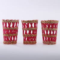 Handwoven Vase Cover – Natural Wicker Decorative Vase Sleeve