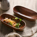Japanese Style Wooden Boat Serving Tray