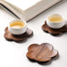 Walnut Wood Irregular Coaster Set