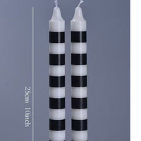25cm Multicolor Taper Candles – Set of 2