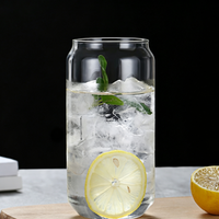 Hand Blown Borosilicate Glass Tea Cup – Single Wall Clear Teacup for Home & Café Use