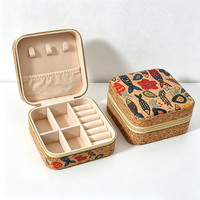 Patterned Travel Jewelry Case – Stackable Organizer for Necklaces & Accessories
