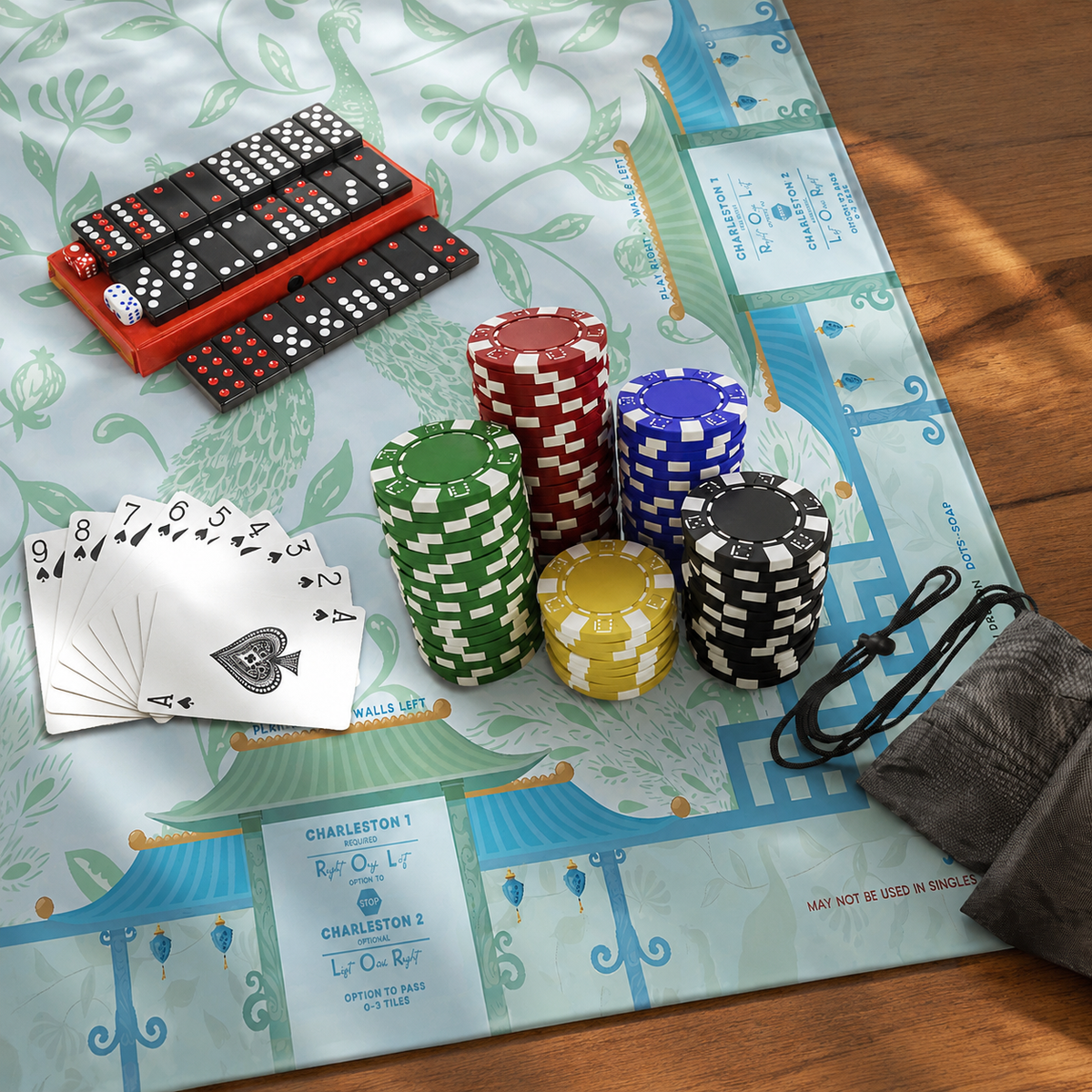 Mahjong Table Mat – Non-Slip Rubber Game Mat