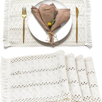 Nordic Cotton Linen Placemat, Table Mat for Dinner Parties, Weddings and Everyday Dining