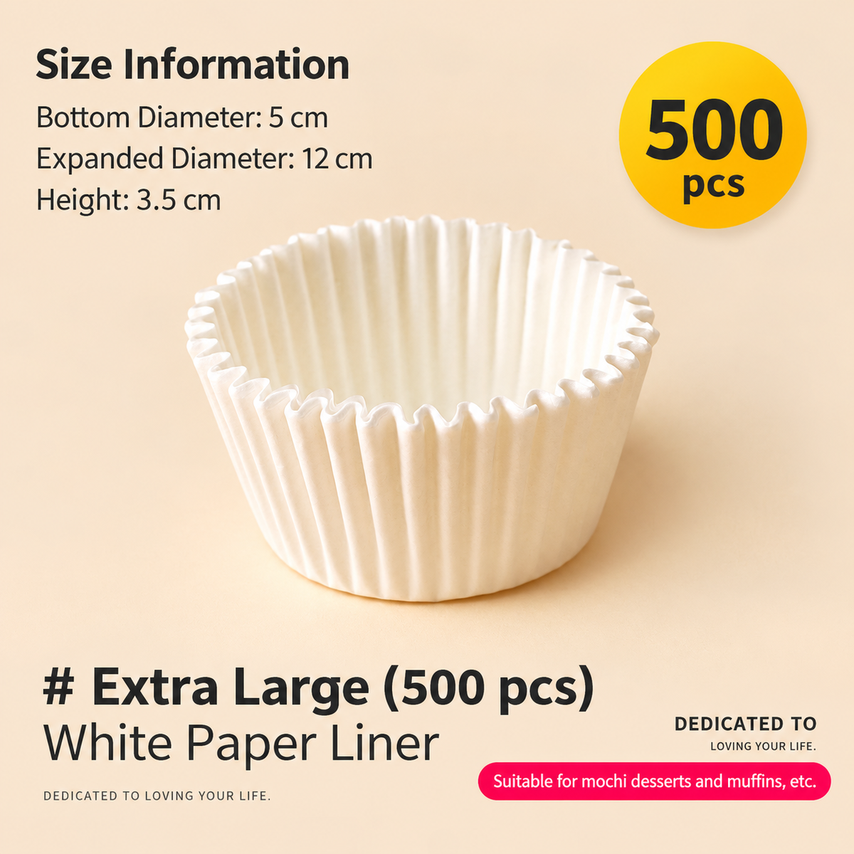 Disposable Paper Cupcake Liners Baking Muffin Cups