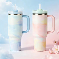 40oz Large Capacity Stainless Steel Insulated Travel Mug Modern Ice Boss Tumbler Hot Cold Retention Cup With Lid Portable Drink Bottle Customizable Gift Drinkware