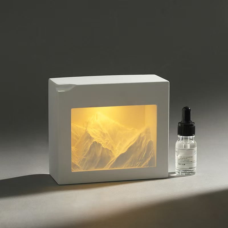 Square Mountain Aroma Diffuser Stone Set