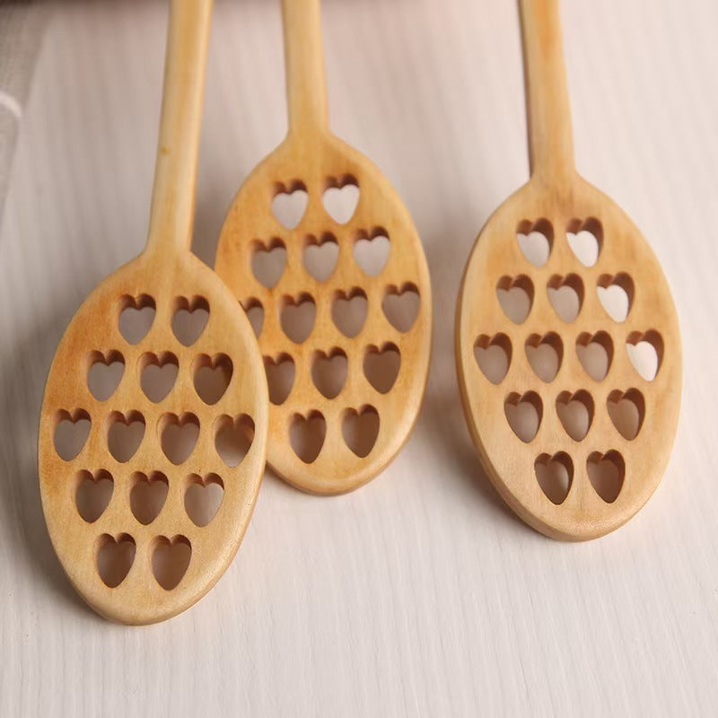 Creative Long Handle Wooden Stirring Spoon