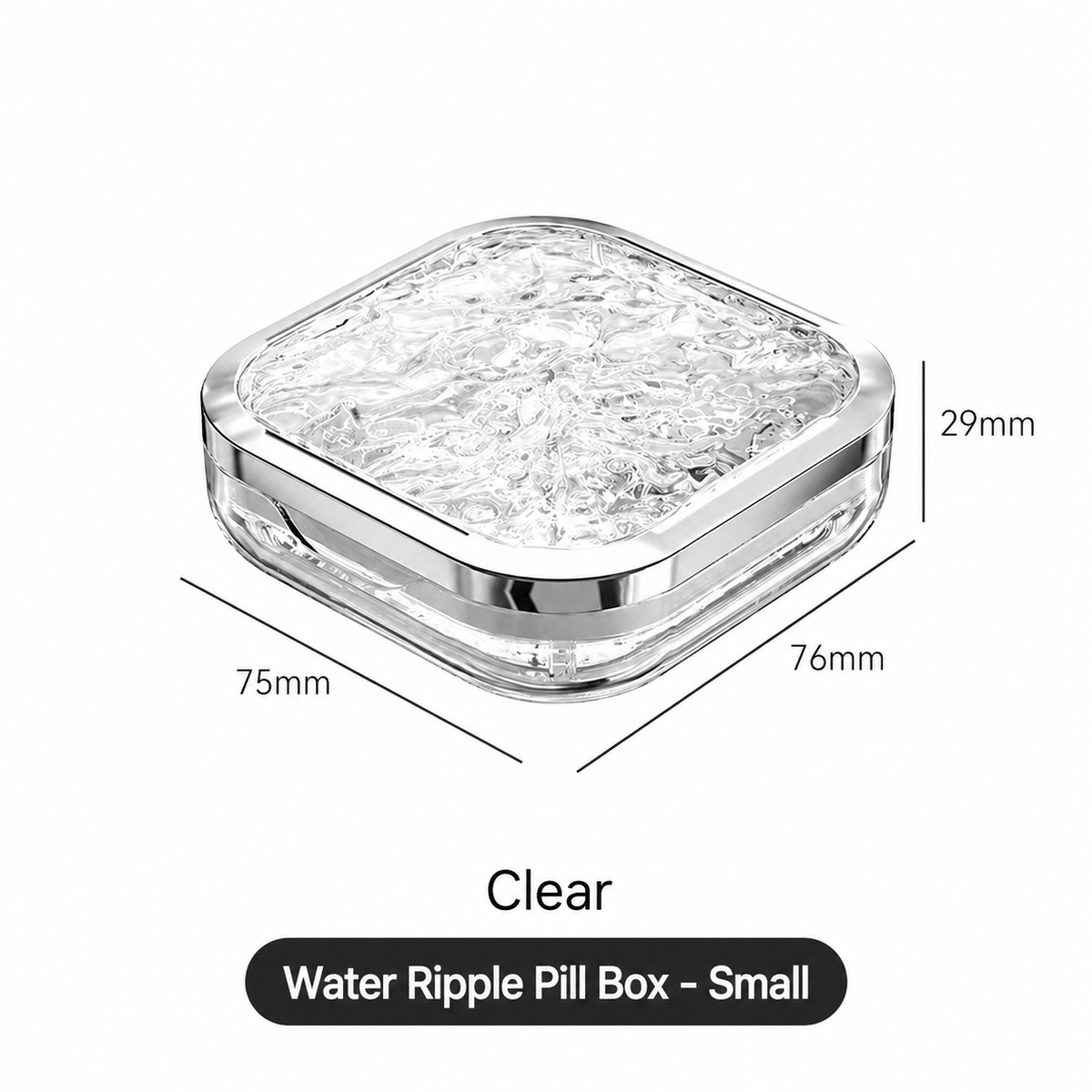 Portable Pill Organizer Box, Mini Travel Medicine Storage Case, Sealed Moisture-Proof Tablet Dispenser