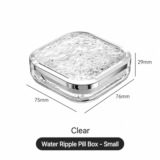 Portable Pill Organizer Box, Mini Travel Medicine Storage Case, Sealed Moisture-Proof Tablet Dispenser