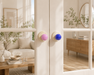 Modern Suction Pull Handle, Stick-On Cabinet Grip for Kitchen, Bathroom & Drawer Use