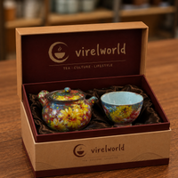 Impressionist Clay Side-Handle Tea Duo