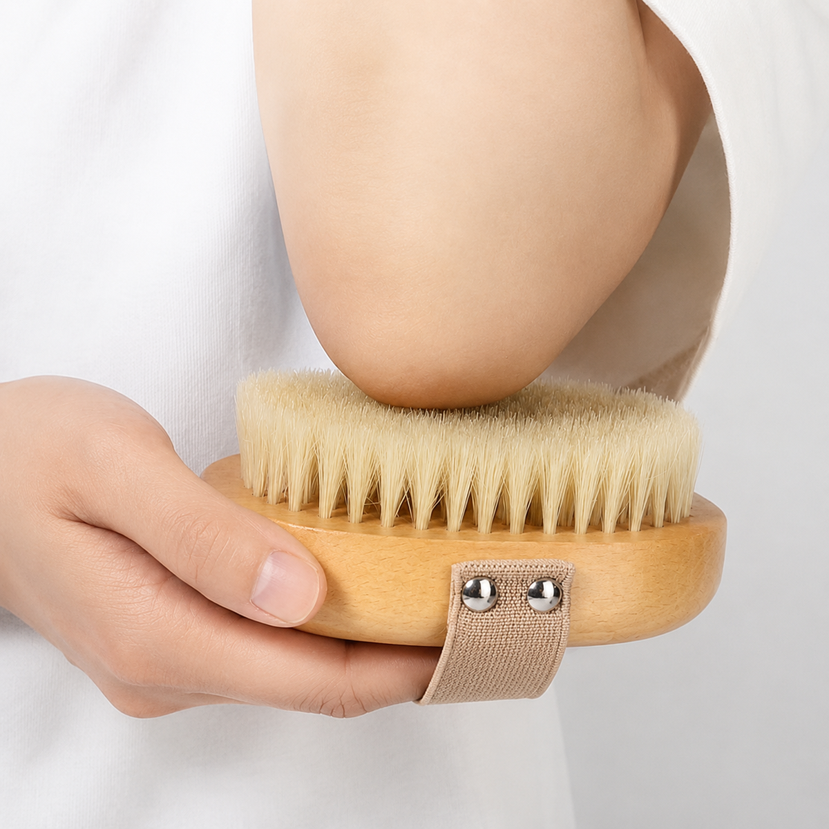 Natural Boar Bristle Exfoliating Dry Body Brush