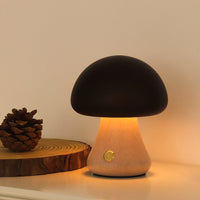 Ins Mushroom Night Light – Touch LED Bedside Ambient Lamp