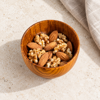 Jujube Wood Bowl,Warm Brown Wood Grain