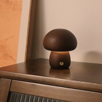 Ins Mushroom Night Light – Touch LED Bedside Ambient Lamp