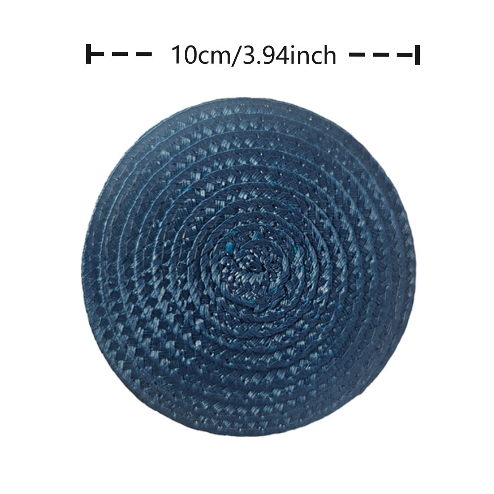 Round Woven PP Placemat Heat Resistant Dining Table Mat