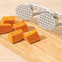 White Potato Masher – Lightweight One‑Press PP Potato Masher for Smooth Mashed Potatoes & Vegetables