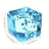 Snowflake Crystal TPR Squeeze Toy – Cute Ice Cube Stress Relief Fidget Toy