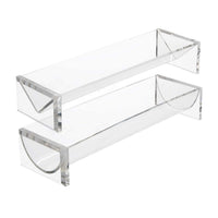 Clear Acrylic Biscuit Storage Tray Transparent Cookie Organizer Display Box