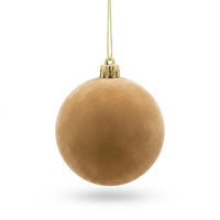 Velvet-Look Christmas Ball Ornaments for Cozy Holiday Styling, 8 cm Baubles